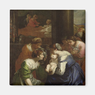The Birth of the Virgin, c.1620 Magnet