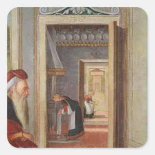 The Birth of the Virgin Square Sticker