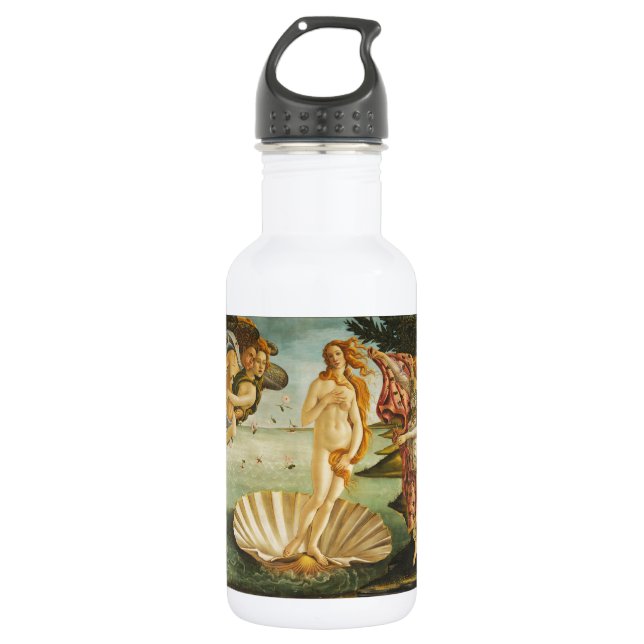 The birth of Venus (1483 - 1485) Sandro Botticelli 532 Ml Water Bottle (Front)