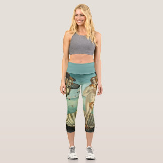 The Birth of Venus by Sandro Botticelli  Capri Leggings