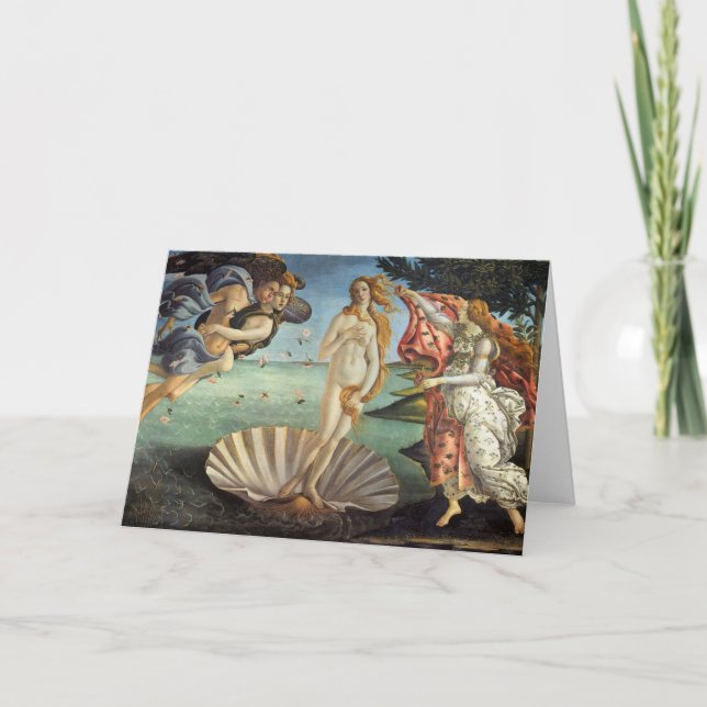 The Birth of Venus by Sandro Botticelli Card (Front)