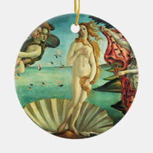 The Birth of Venus by Sandro Botticelli Ceramic Tree Decoration