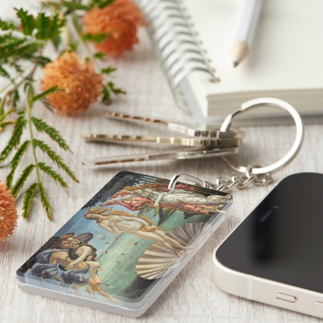 The Birth of Venus by Sandro Botticelli Key Ring (Front Right)