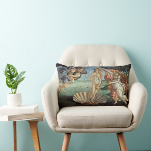 The Birth of Venus by Sandro Botticelli Lumbar Cushion