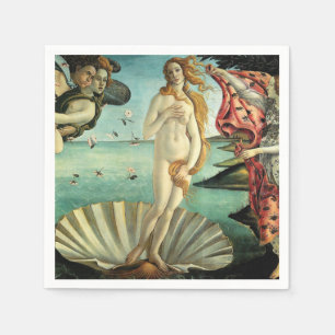 The Birth of Venus by Sandro Botticelli Napkin