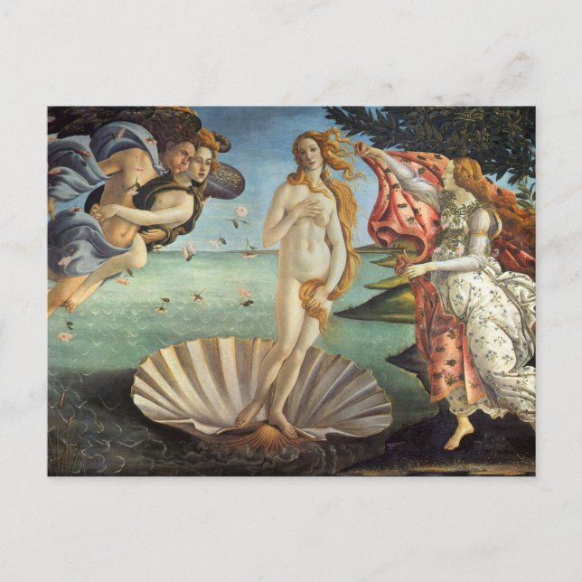 The Birth of Venus by Sandro Botticelli Postcard (Front)