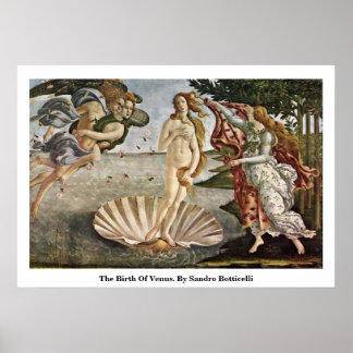 The Birth Of Venus. By Sandro Botticelli Poster