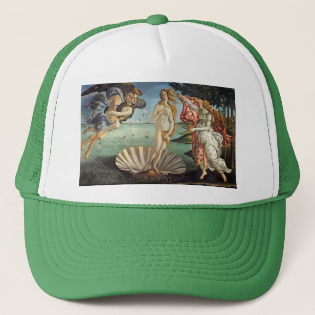 The Birth of Venus by Sandro Botticelli Trucker Hat (Front)