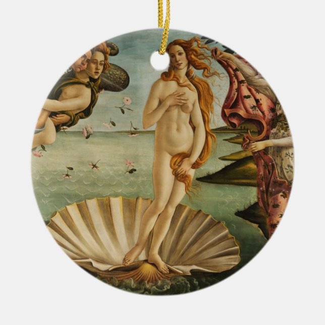 The Birth of Venus Ceramic Ornament (Front)