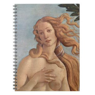 The Birth of Venus (detail) by Sandro Botticelli Notebook