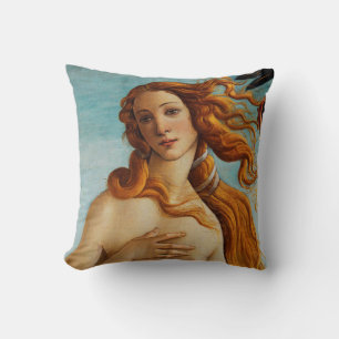 The Birth of Venus (detail), Sandro Botticelli Cushion