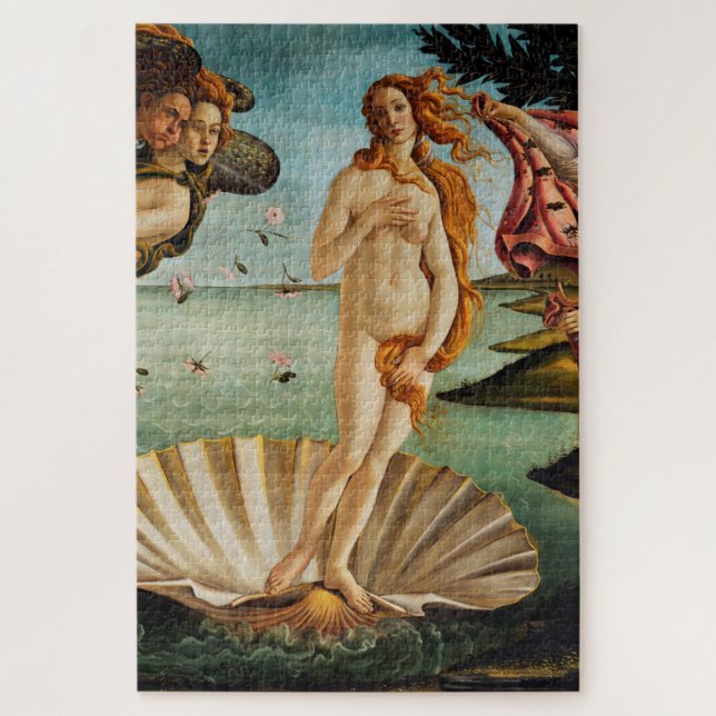 The Birth of Venus (detail), Sandro Botticelli Jigsaw Puzzle (Vertical)