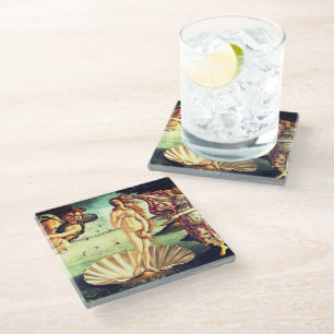 The Birth Of Venus Glass Coaster