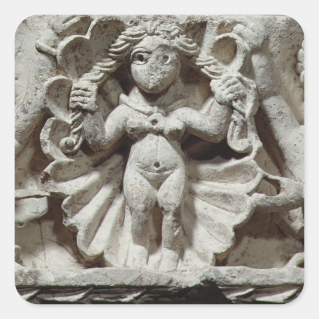 The Birth of Venus (limestone) Square Sticker (Front)