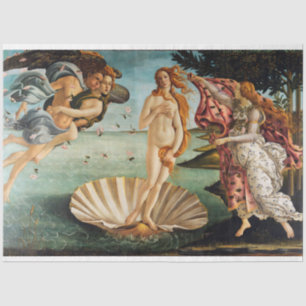 The Birth of Venus, Sandro Botticelli, 1485 Tissue Paper