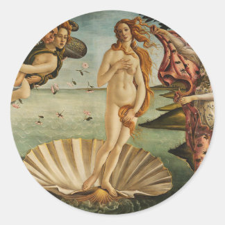 The Birth of Venus - Sandro Botticelli Classic Round Sticker
