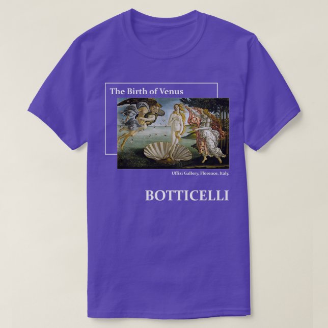 The Birth of Venus Sandro Botticelli T-Shirt (Design Front)