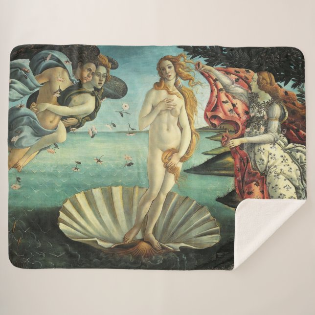 The Birth of Venus Sherpa Blanket (Front (Horizontal))