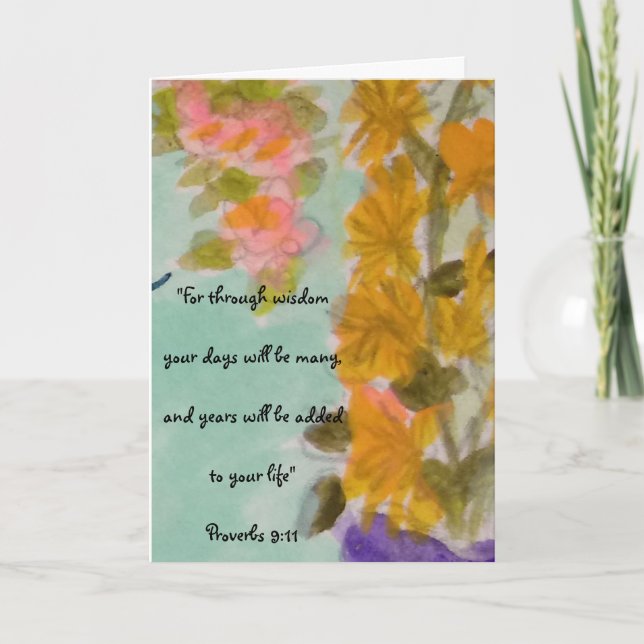 The Birthday Blessings Card (Front)