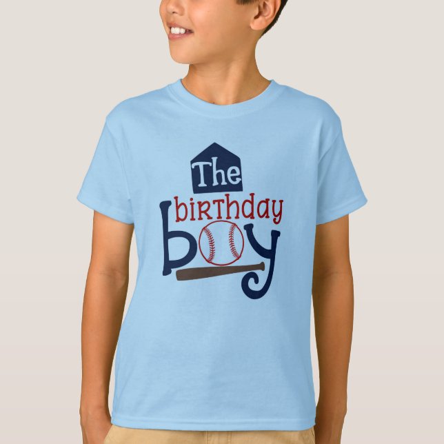 The Birthday Boy Baseball Shirt (Front)