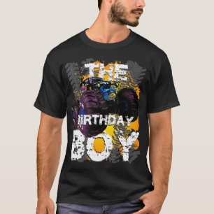 The Birthday Boy Monster Truck Matching Family Par T-Shirt