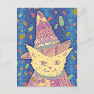 The Birthday Cat Postcard