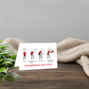 The Birthday Life Cycle Funny Birthday Card