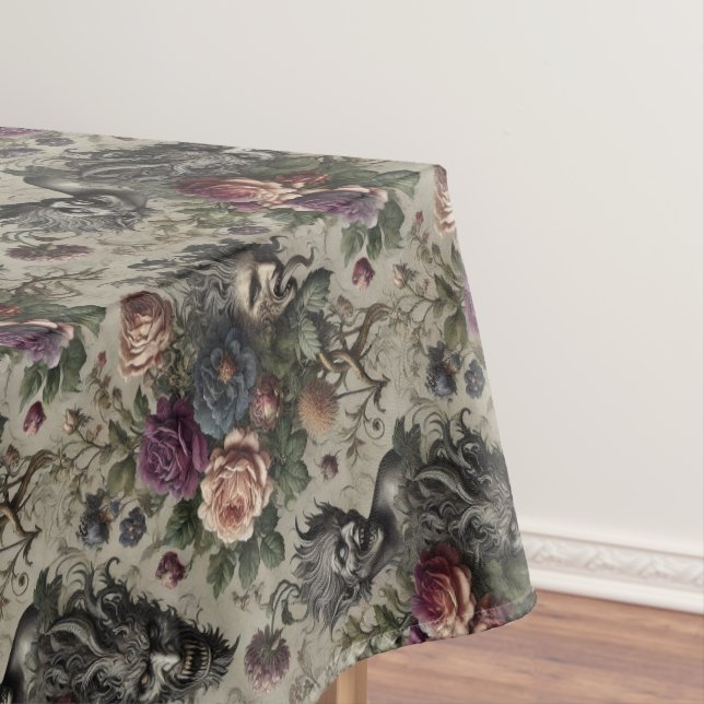 The Birthday Party – Gothic Medium Pattern Tablecloth (In Situ)