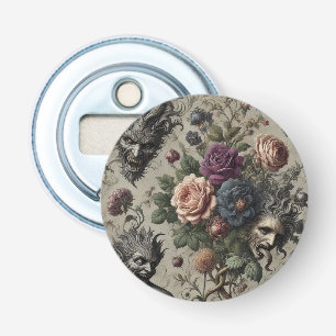 The Birthday Party – Gothic Victorian Floral  Bottle Opener