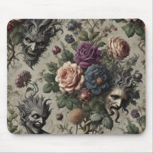 The Birthday Party – Gothic Victorian Floral  Mouse Pad