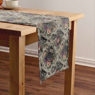 The Birthday Party – Gothic Victorian Floral Short Table Runner