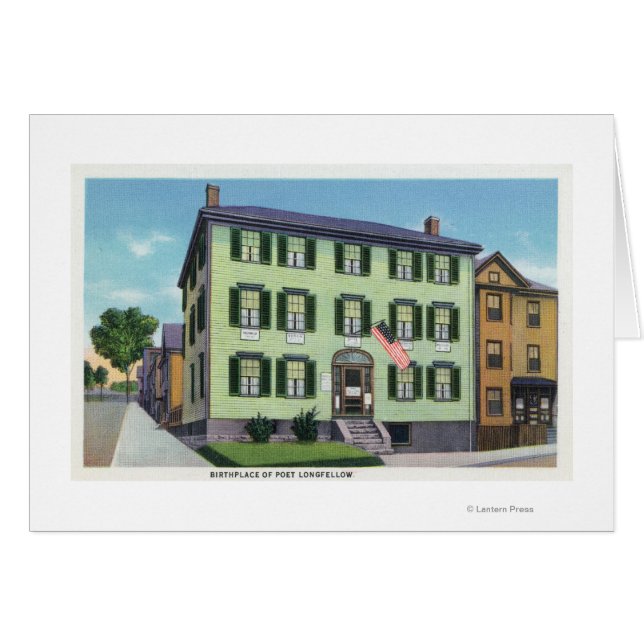 The Birthplace of the Poet Longfellow (Front Horizontal)