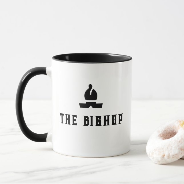 The Bishop Chess Mug (With Donut)
