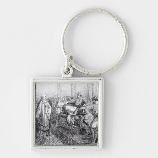 The Bishop of Salisbury before Saladin Key Ring (Front)