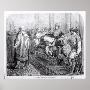 The Bishop of Salisbury before Saladin Poster