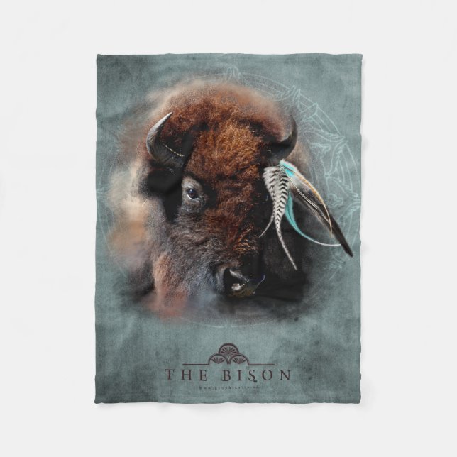 The Bison - Fleece Blanket (Front)