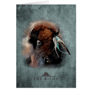 The Bison - Greeting Card