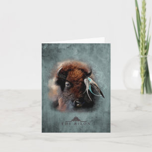 The Bison - Notecard