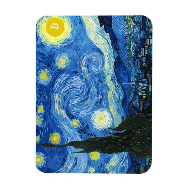The Bitcoiny Night Magnet (Vertical)