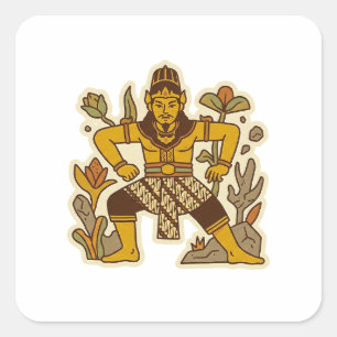 The Bitter Tongue (Serunting Sakti) Square Sticker