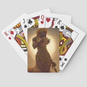 The Black African Queen Art  Playing Cards