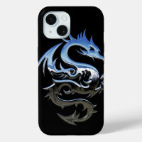 The Black and Blue Dragon Phone Case