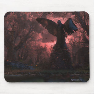 The Black Angel Mousepad