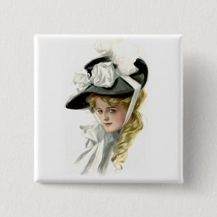 The Black Bonnet 15 Cm Square Badge