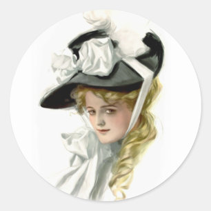 The Black Bonnet Classic Round Sticker