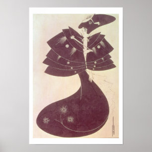 The Black Cape, illustration for the English editi Poster