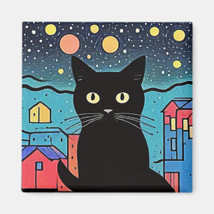 The Black Cat 5 Magnet