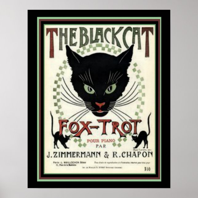"The Black Cat Fox Trot" 16 x 20 Print (Front)