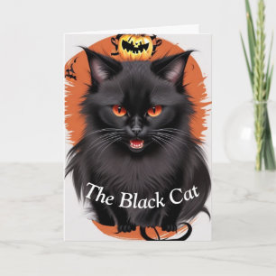 The Black Cat Halloween Card