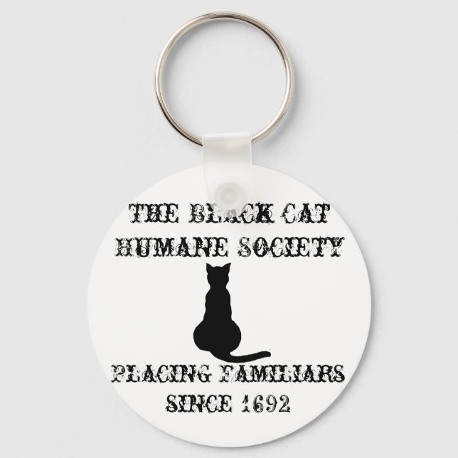 The Black Cat Humane Society Key Ring (Front)